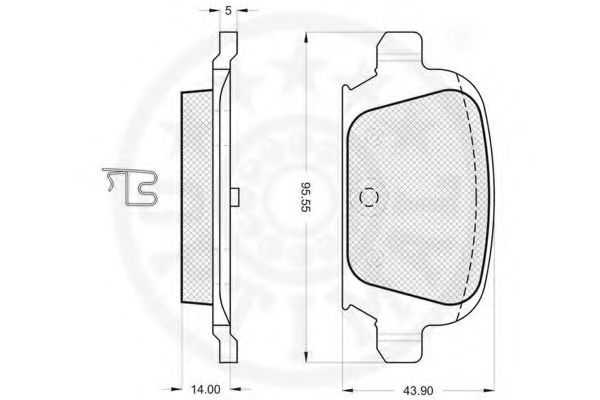 set placute frana,frana disc 2