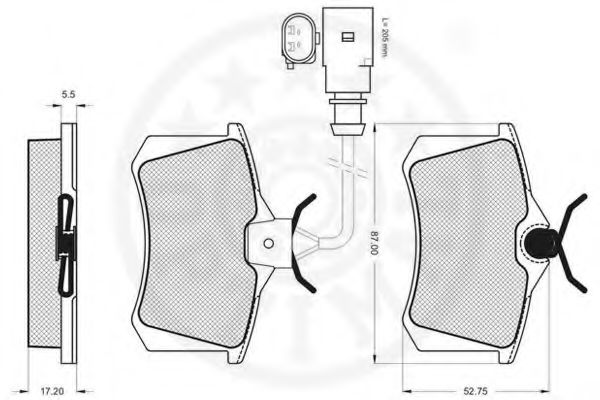 set placute frana,frana disc 3