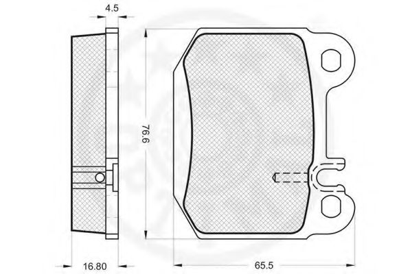 set placute frana,frana disc 3