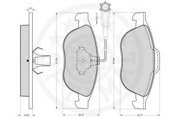 set placute frana,frana disc 2