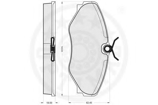 set placute frana,frana disc 2