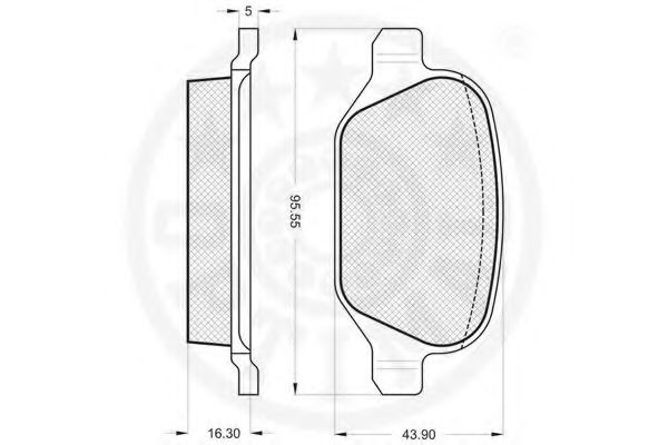 set placute frana,frana disc 3