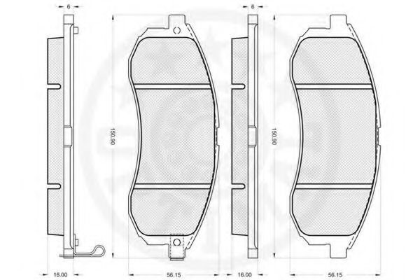 set placute frana,frana disc 3