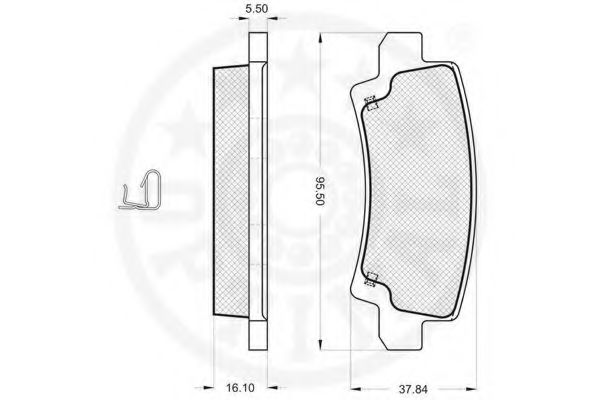 set placute frana,frana disc 3