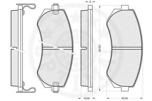 set placute frana,frana disc 2