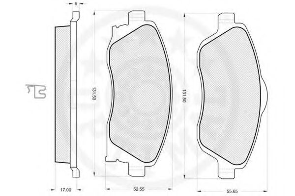 set placute frana,frana disc 3
