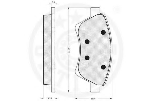 set placute frana,frana disc 3