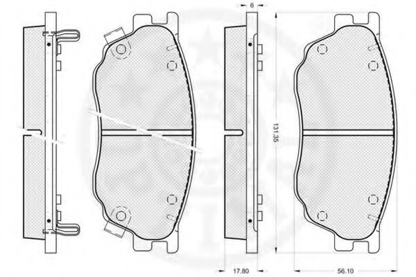 set placute frana,frana disc 2