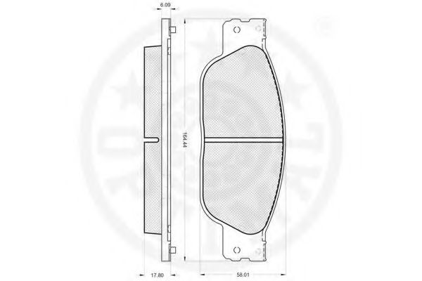 set placute frana,frana disc 2
