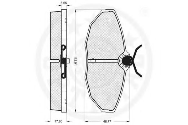 set placute frana,frana disc 2