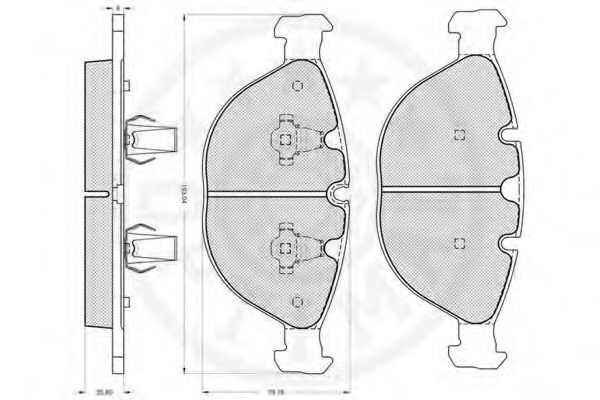 set placute frana,frana disc 2