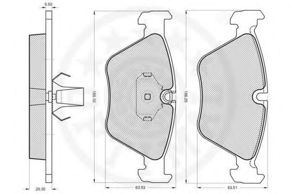 set placute frana,frana disc 2