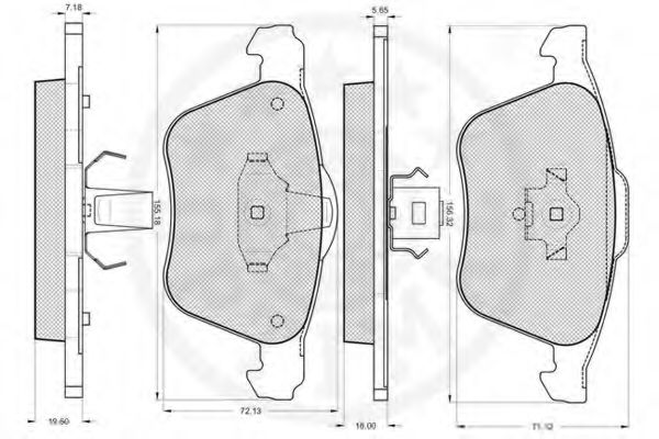 set placute frana,frana disc 2
