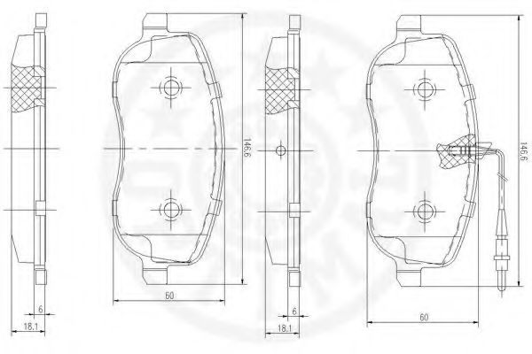 set placute frana,frana disc 3
