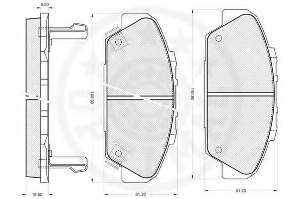 set placute frana,frana disc 2