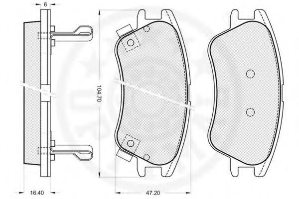 set placute frana,frana disc 2