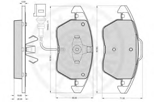 set placute frana,frana disc 3