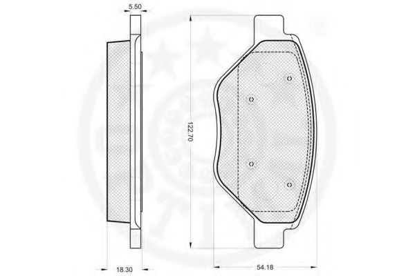 set placute frana,frana disc 2