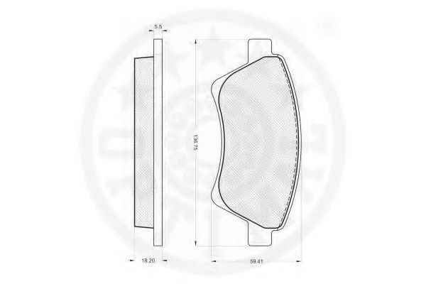 set placute frana,frana disc 2