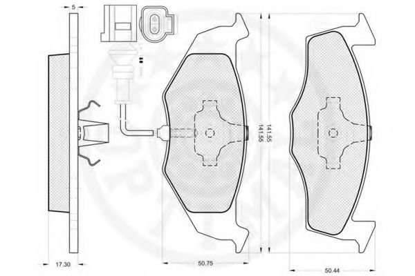 set placute frana,frana disc 2