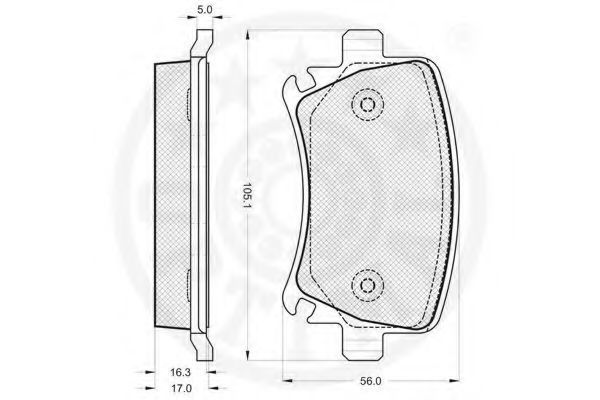 set placute frana,frana disc 3