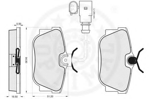 set placute frana,frana disc 3