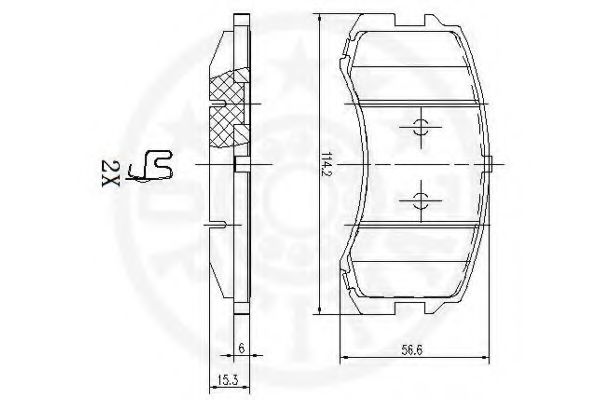 set placute frana,frana disc 3