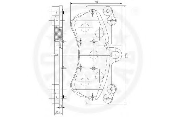 set placute frana,frana disc 3