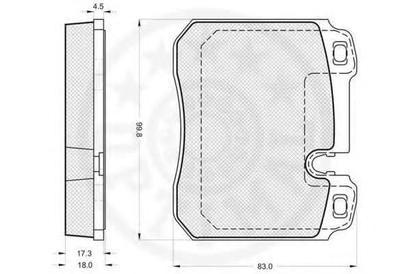 set placute frana,frana disc 2