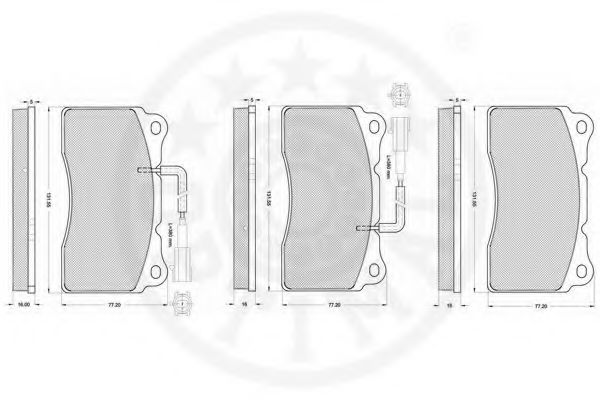 set placute frana,frana disc 2