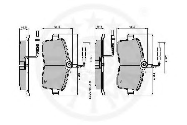 set placute frana,frana disc 3