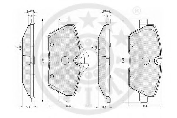 set placute frana,frana disc 3