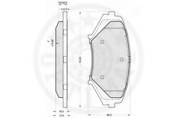 set placute frana,frana disc 2