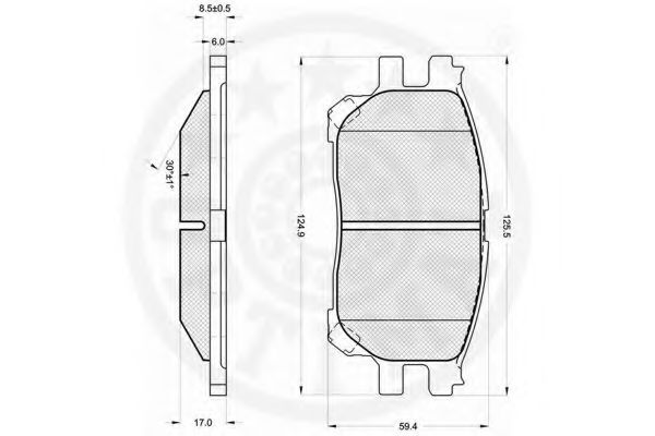 set placute frana,frana disc 2