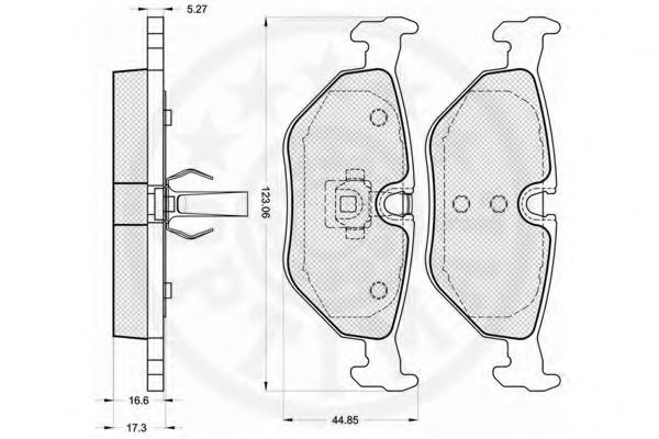 set placute frana,frana disc 3