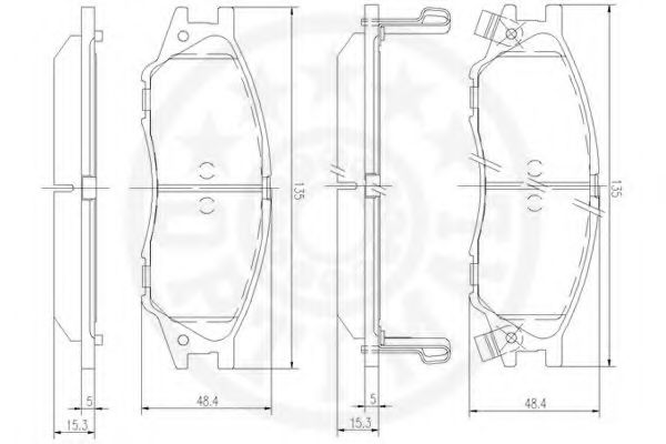 set placute frana,frana disc 2