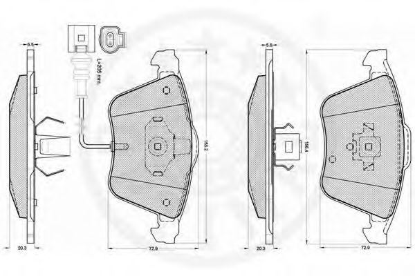 set placute frana,frana disc 3