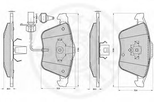 set placute frana,frana disc 3