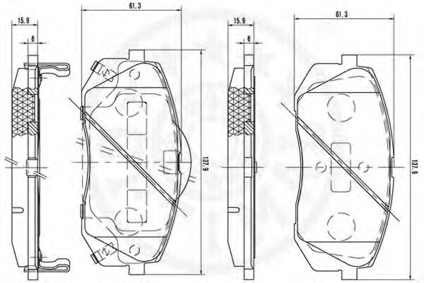set placute frana,frana disc 3