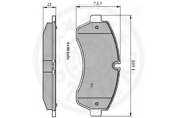 set placute frana,frana disc 3