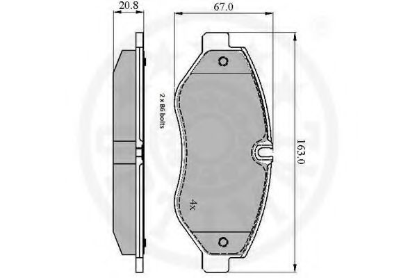 set placute frana,frana disc 3