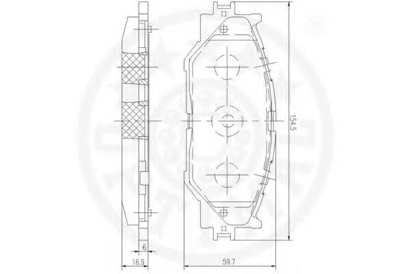 set placute frana,frana disc 2