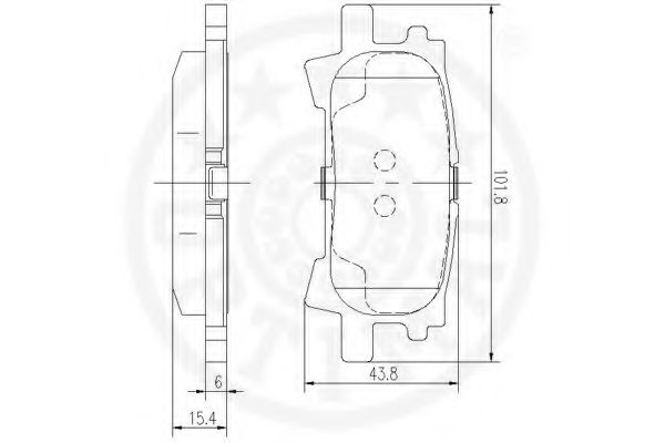 set placute frana,frana disc 2