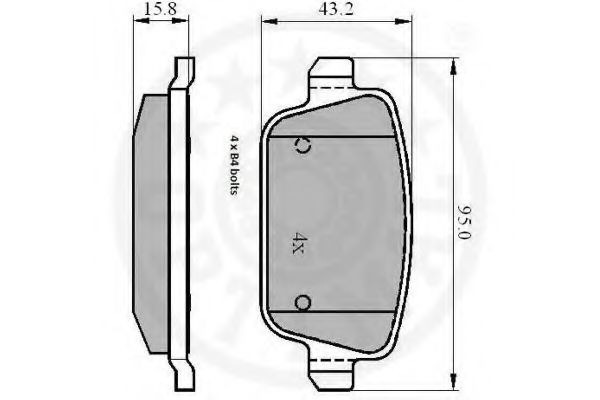 set placute frana,frana disc 3