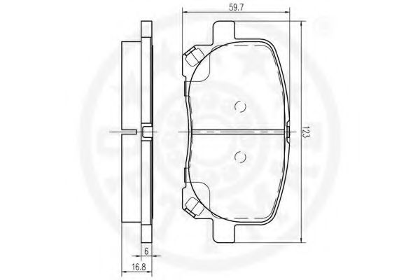 set placute frana,frana disc 2