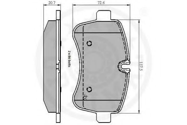 set placute frana,frana disc 3