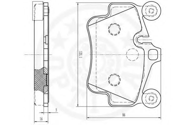 set placute frana,frana disc 3