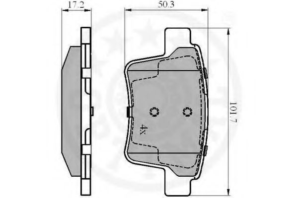 set placute frana,frana disc 3