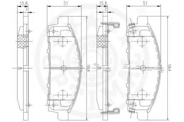 set placute frana,frana disc 3