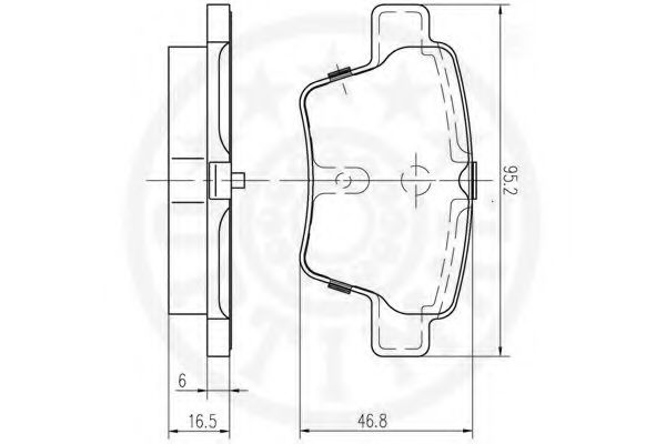 set placute frana,frana disc 3